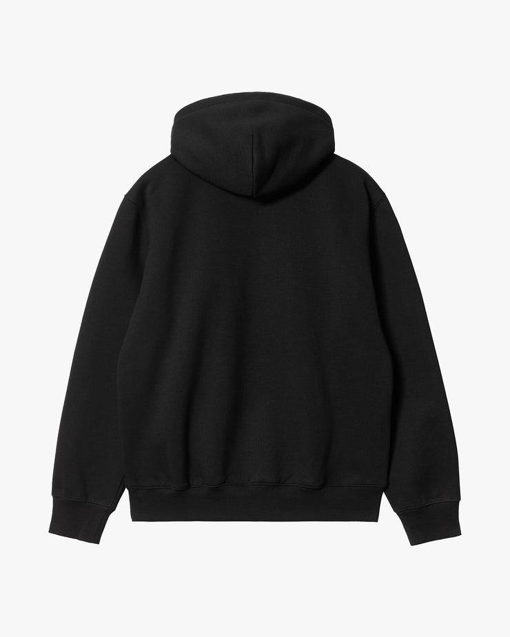 Carhartt WIP Hooded Sweatshirt - Black / White