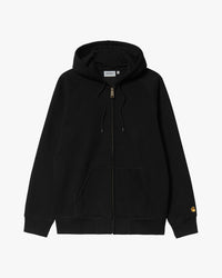 Carhartt WIP Hooded Chase Jacket - Black / Gold | Carhartt WIP Jackets & Coats | JEANSTORE