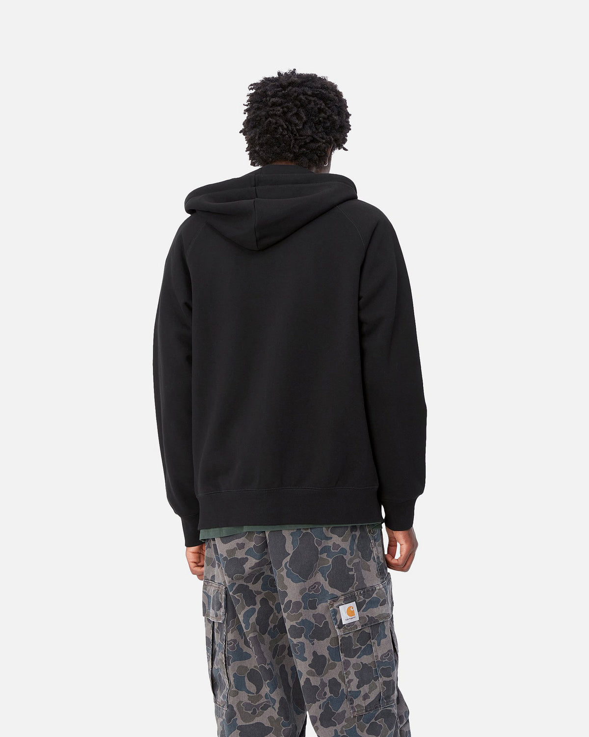 Carhartt WIP Hooded Chase Jacket - Black / Gold | Carhartt WIP Jackets & Coats | JEANSTORE
