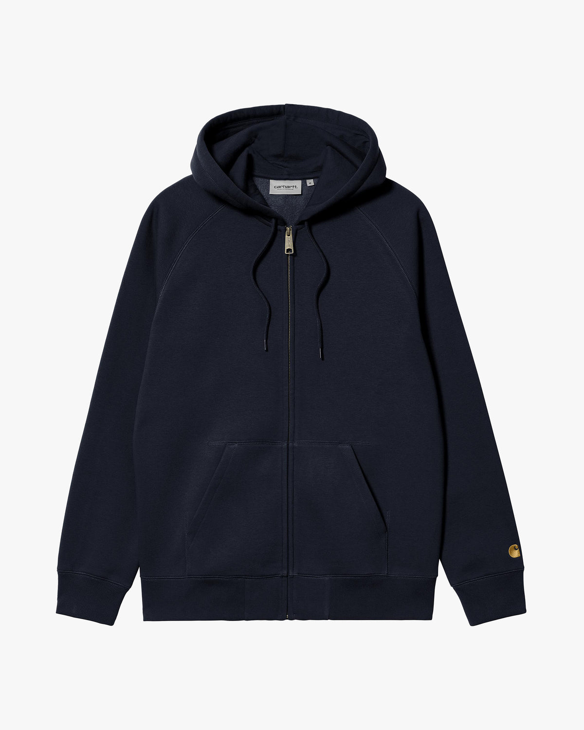 Carhartt WIP Hooded Chase Jacket - Dark Navy / Gold | Carhartt WIP Jackets & Coats | JEANSTORE
