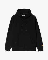 Carhartt WIP Hooded Chase Sweat - Black / Gold | Carhartt WIP Sweaters & Knitwear | JEANSTORE
