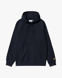 Carhartt WIP Hooded Chase Sweat - Dark Navy / Gold | Carhartt WIP Sweaters & Knitwear | JEANSTORE