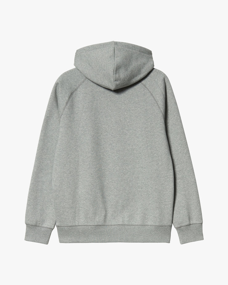 Carhartt WIP Hooded Chase Sweat - Grey Heather / Gold