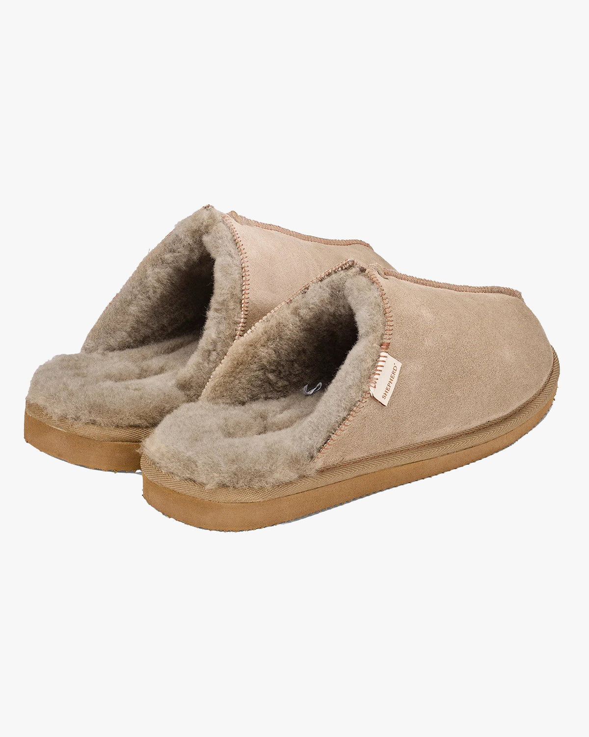 Shepherd® Of Sweden Hugo Sheepskin Slippers - Stone