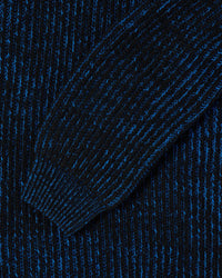 Edwin Roni High Collar Sweater - Black / Blue | Edwin Sweaters & Knitwear | JEANSTORE