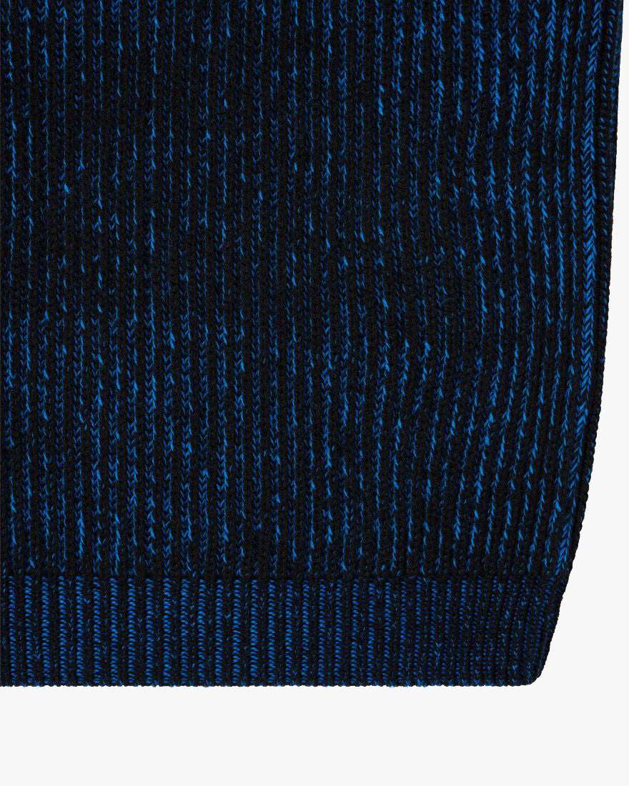 Edwin Roni High Collar Sweater - Black / Blue | Edwin Sweaters & Knitwear | JEANSTORE