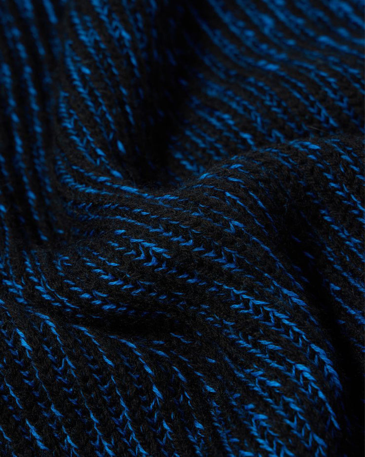 Edwin Roni High Collar Sweater - Black / Blue | Edwin Sweaters & Knitwear | JEANSTORE