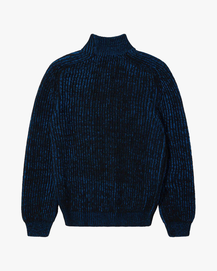 Edwin Roni High Collar Sweater - Black / Blue | Edwin Sweaters & Knitwear | JEANSTORE
