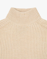 Edwin Roni High Collar Sweater - Beige | Edwin Sweaters & Knitwear | JEANSTORE