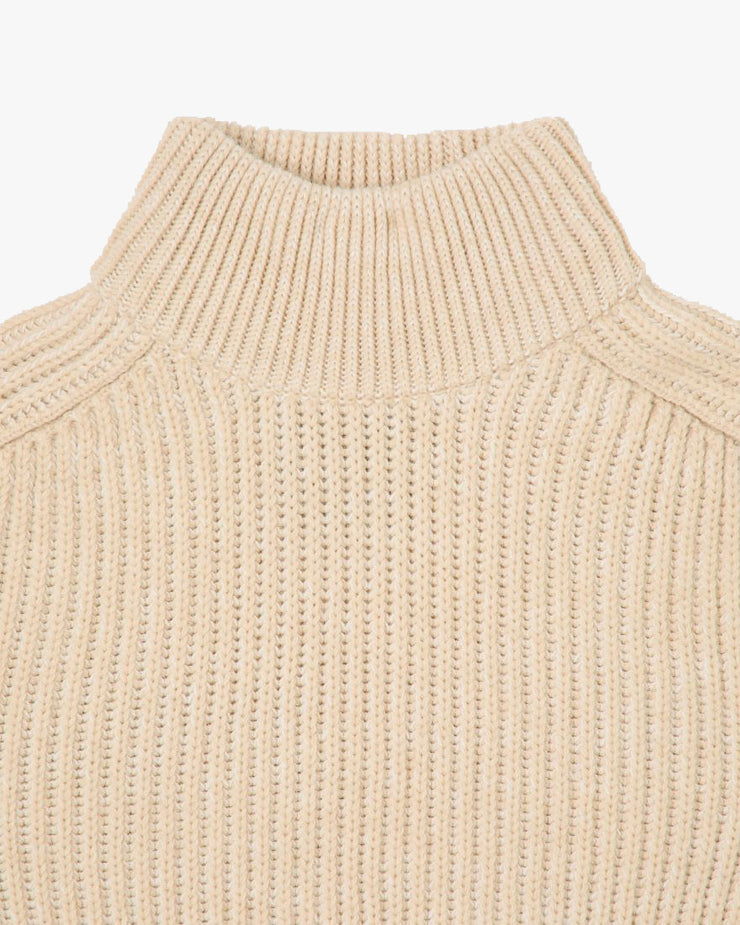 Edwin Roni High Collar Sweater - Beige | Edwin Sweaters & Knitwear | JEANSTORE