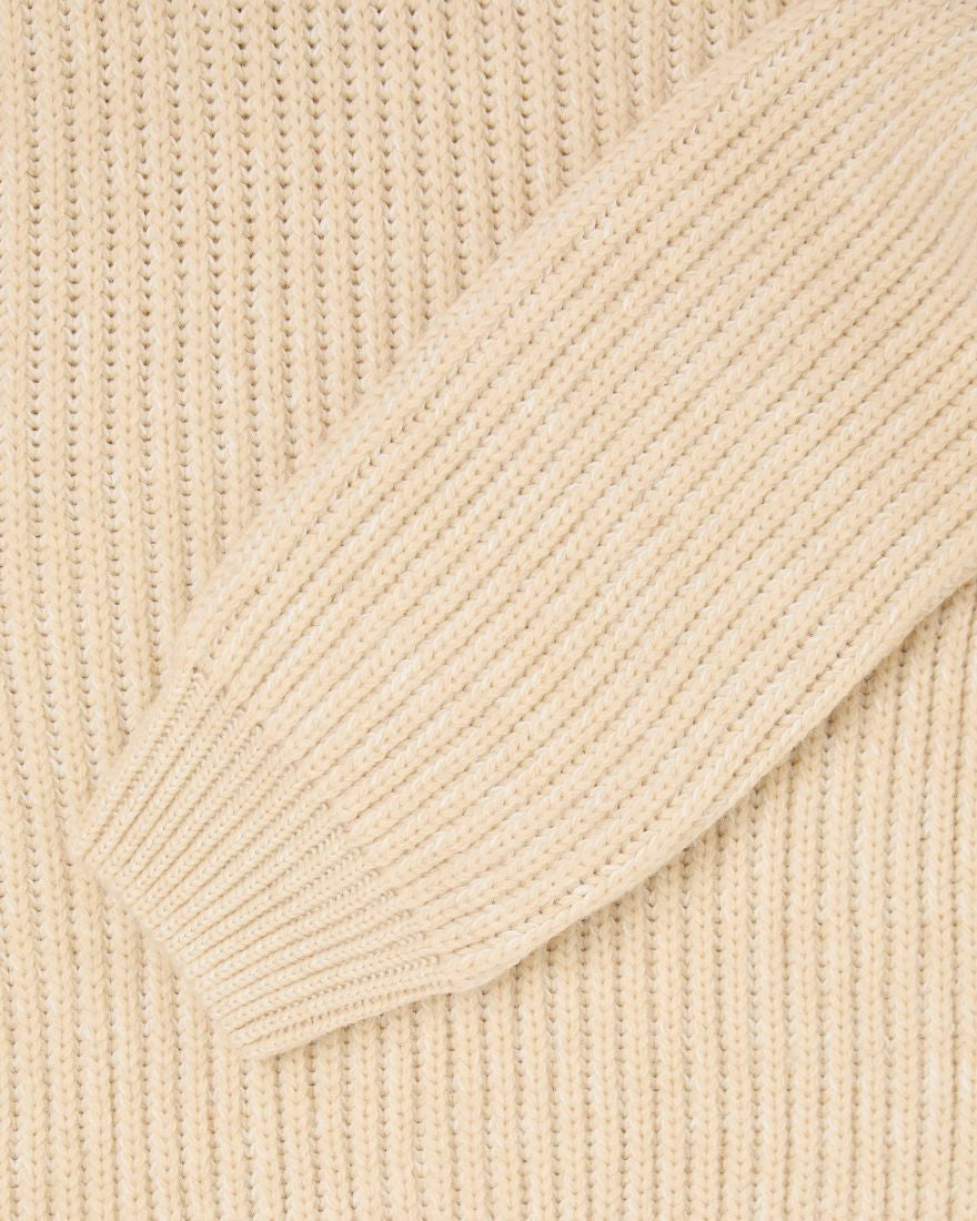 Edwin Roni High Collar Sweater - Beige | Edwin Sweaters & Knitwear | JEANSTORE