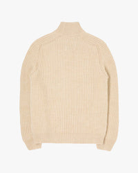 Edwin Roni High Collar Sweater - Beige | Edwin Sweaters & Knitwear | JEANSTORE
