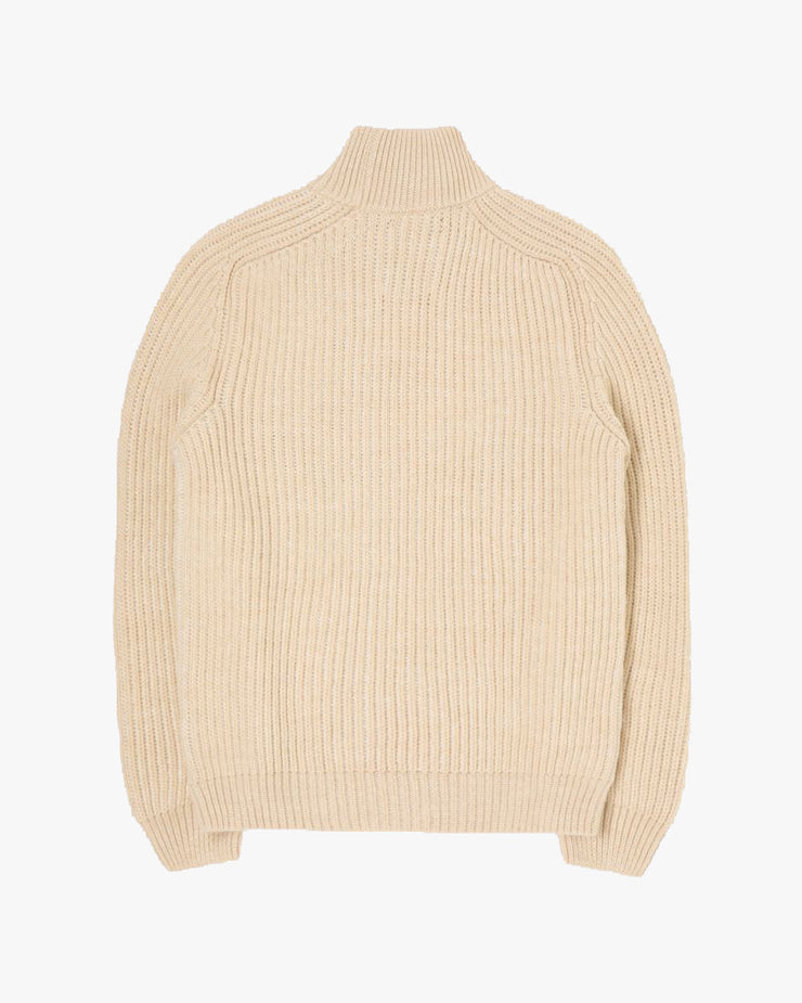 Edwin Roni High Collar Sweater - Beige | Edwin Sweaters & Knitwear | JEANSTORE