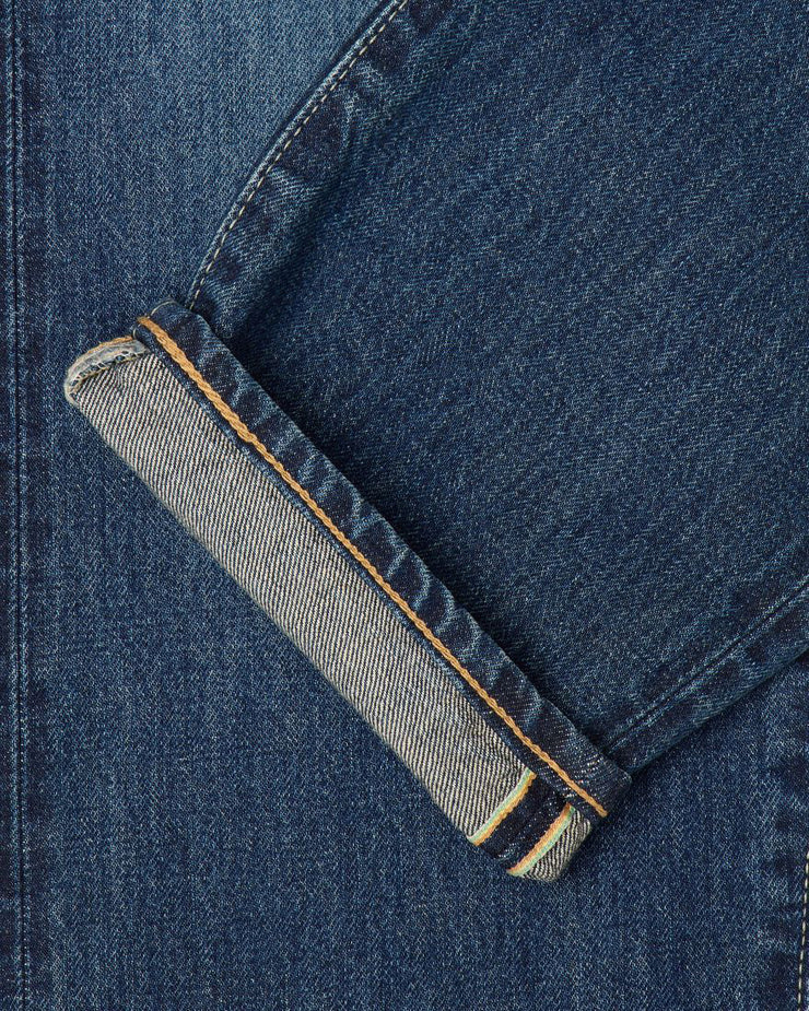 Edwin Made In Japan Regular Tapered Mens Jeans - 13.5oz Kaihara Dark Pure Indigo Rainbow Selvage Denim / Blue Dark Used | Edwin Jeans | JEANSTORE