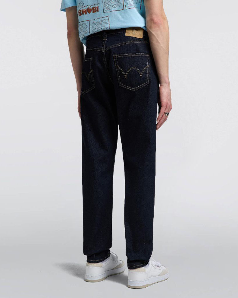 Edwin Made In Japan Regular Tapered Mens Jeans - 13oz Kaihara Pure Indigo Stretch Denim / Blue Rinsed | Edwin Jeans | JEANSTORE