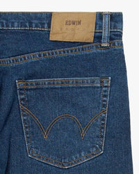 Edwin Made In Japan Regular Tapered Mens Jeans - 13oz Kaihara Pure Indigo Stretch Denim / Blue Easy Wash