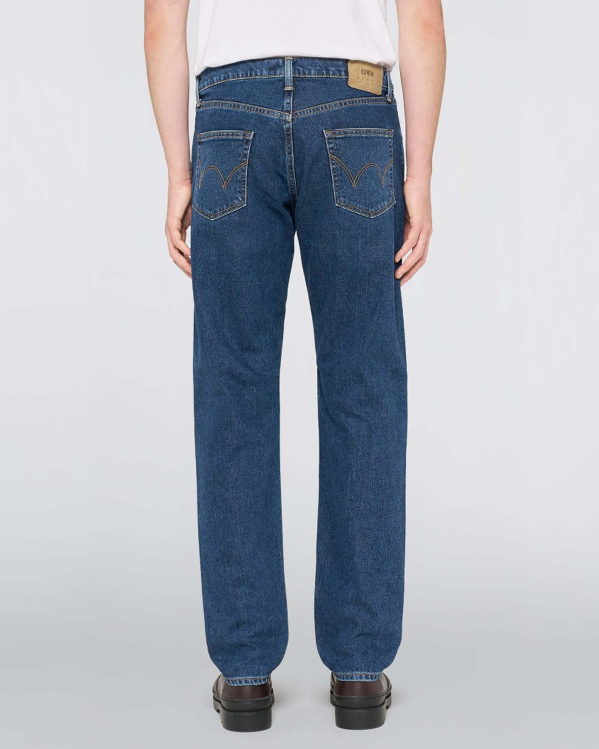 Edwin Made In Japan Regular Tapered Mens Jeans - 13oz Kaihara Pure Indigo Stretch Denim / Blue Easy Wash