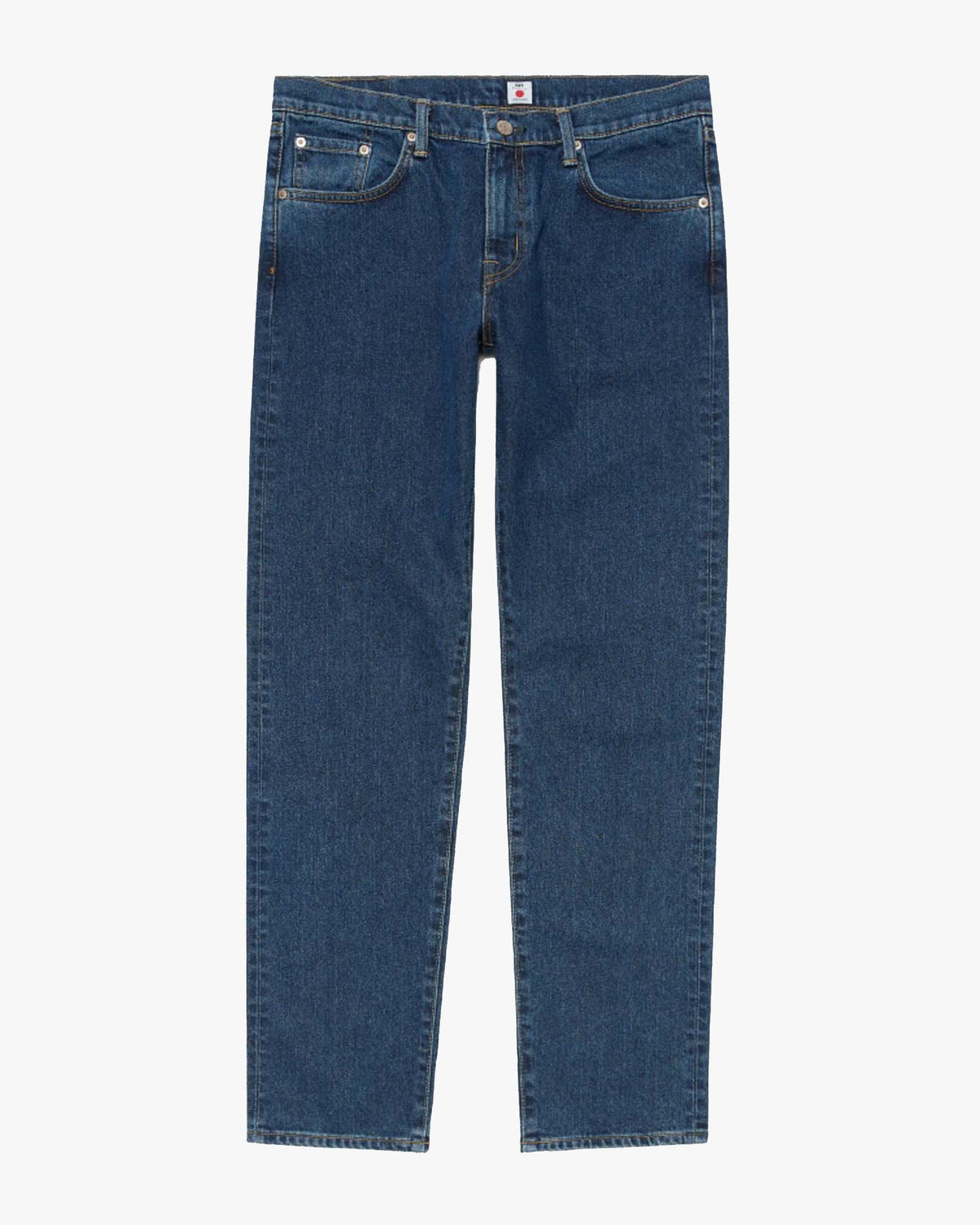 Edwin Made In Japan Regular Tapered Mens Jeans - 13oz Kaihara Pure Indigo Stretch Denim / Blue Easy Wash
