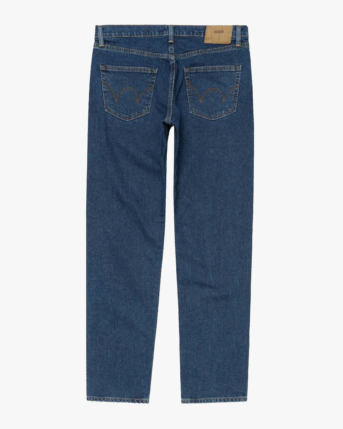 Edwin Made In Japan Regular Tapered Mens Jeans - 13oz Kaihara Pure Indigo Stretch Denim / Blue Easy Wash