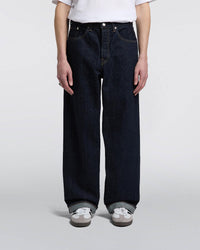 Edwin Made In Japan Wide Pant Loose Mens Jeans - 14oz Kurabo Recycled Red Selvage Denim / Blue Rinsed | Edwin Jeans | JEANSTORE