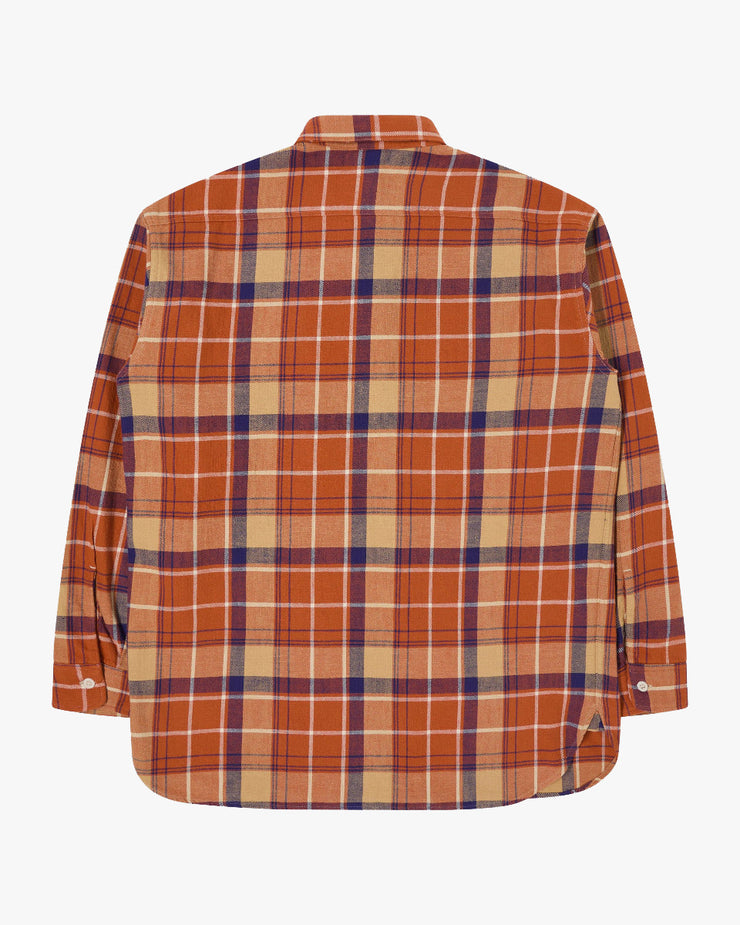 Edwin Made In Japan Flannel Work Shirt - Orange