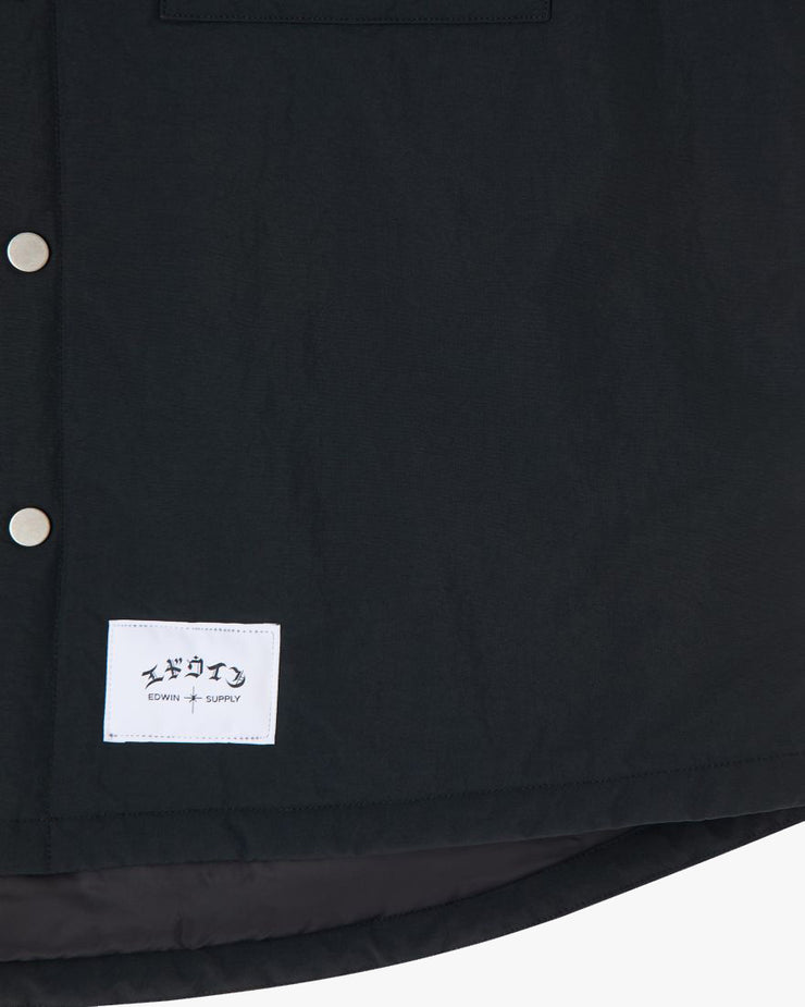 Edwin Sphere Padded Overshirt - Black | Edwin Shirts | JEANSTORE