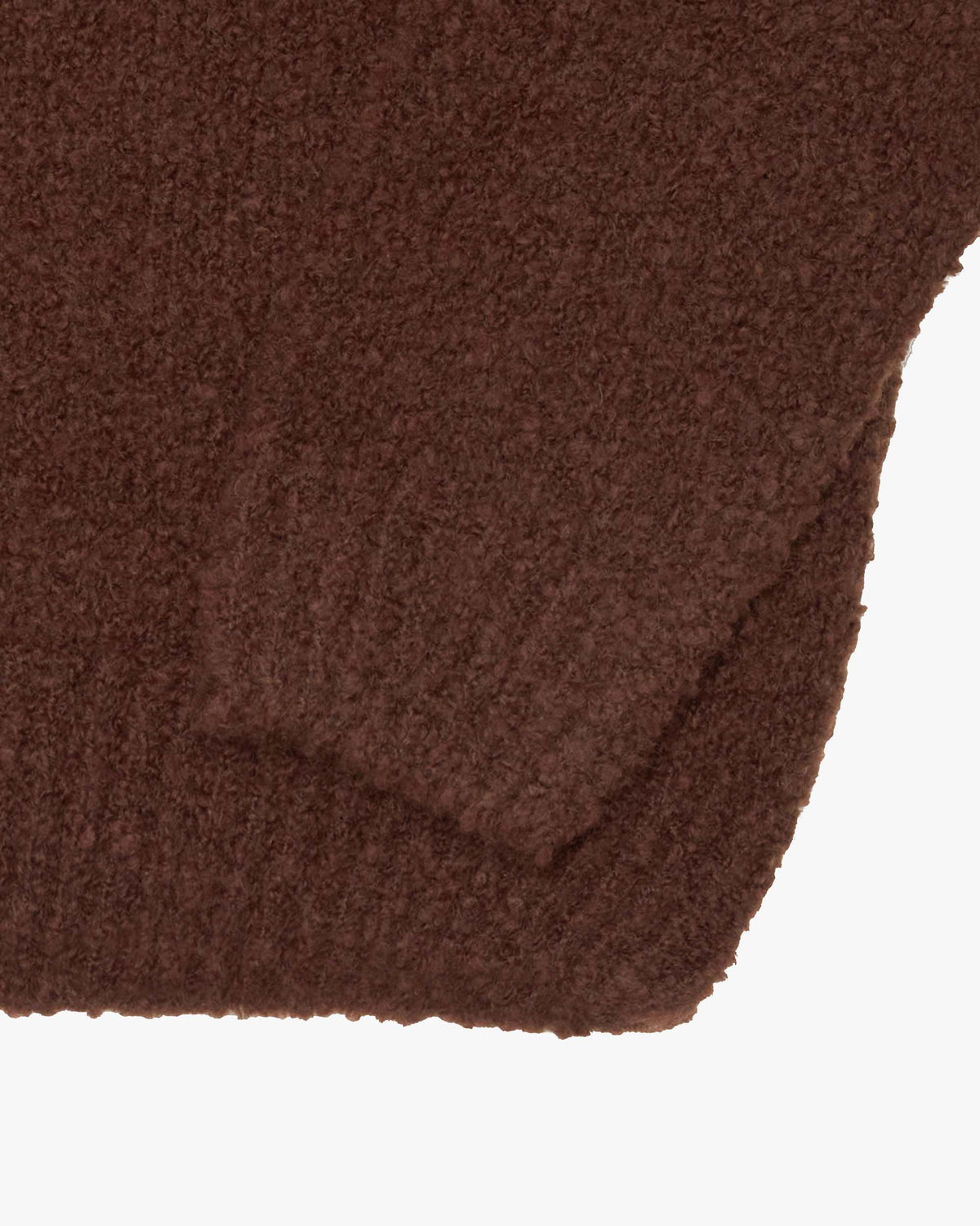 Edwin Dun Textured Sweater - Rum Raisin Garment Washed