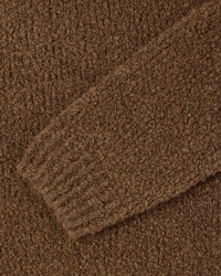 Edwin Dun Textured Sweater - Taupe Garment Washed | Edwin Sweaters & Knitwear | JEANSTORE