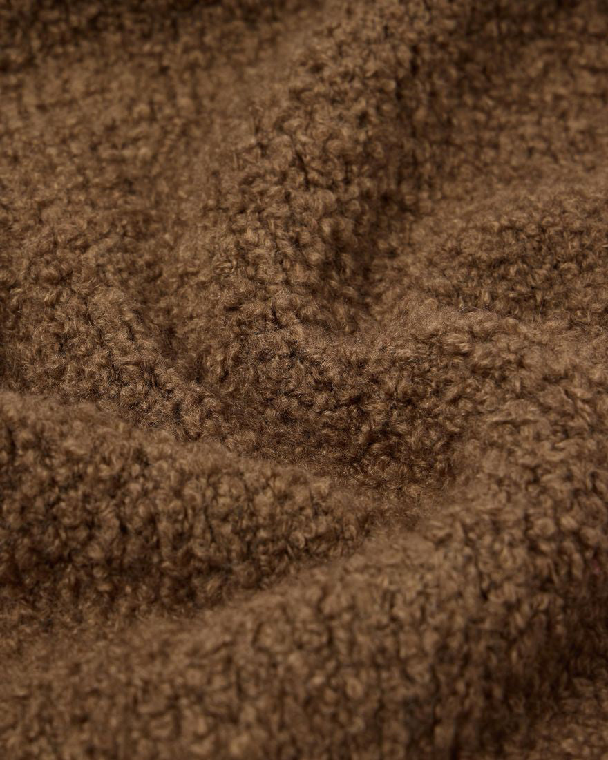 Edwin Dun Textured Sweater - Taupe Garment Washed | Edwin Sweaters & Knitwear | JEANSTORE