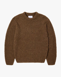 Edwin Dun Textured Sweater - Taupe Garment Washed | Edwin Sweaters & Knitwear | JEANSTORE