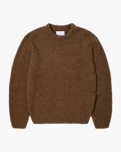 Edwin Dun Textured Sweater - Taupe Garment Washed
