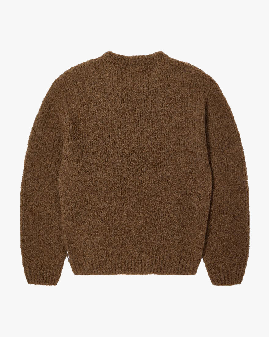 Edwin Dun Textured Sweater - Taupe Garment Washed | Edwin Sweaters & Knitwear | JEANSTORE