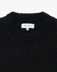 Edwin Dun Textured Sweater - Black Garment Washed | Edwin Sweaters & Knitwear | Jeanstore