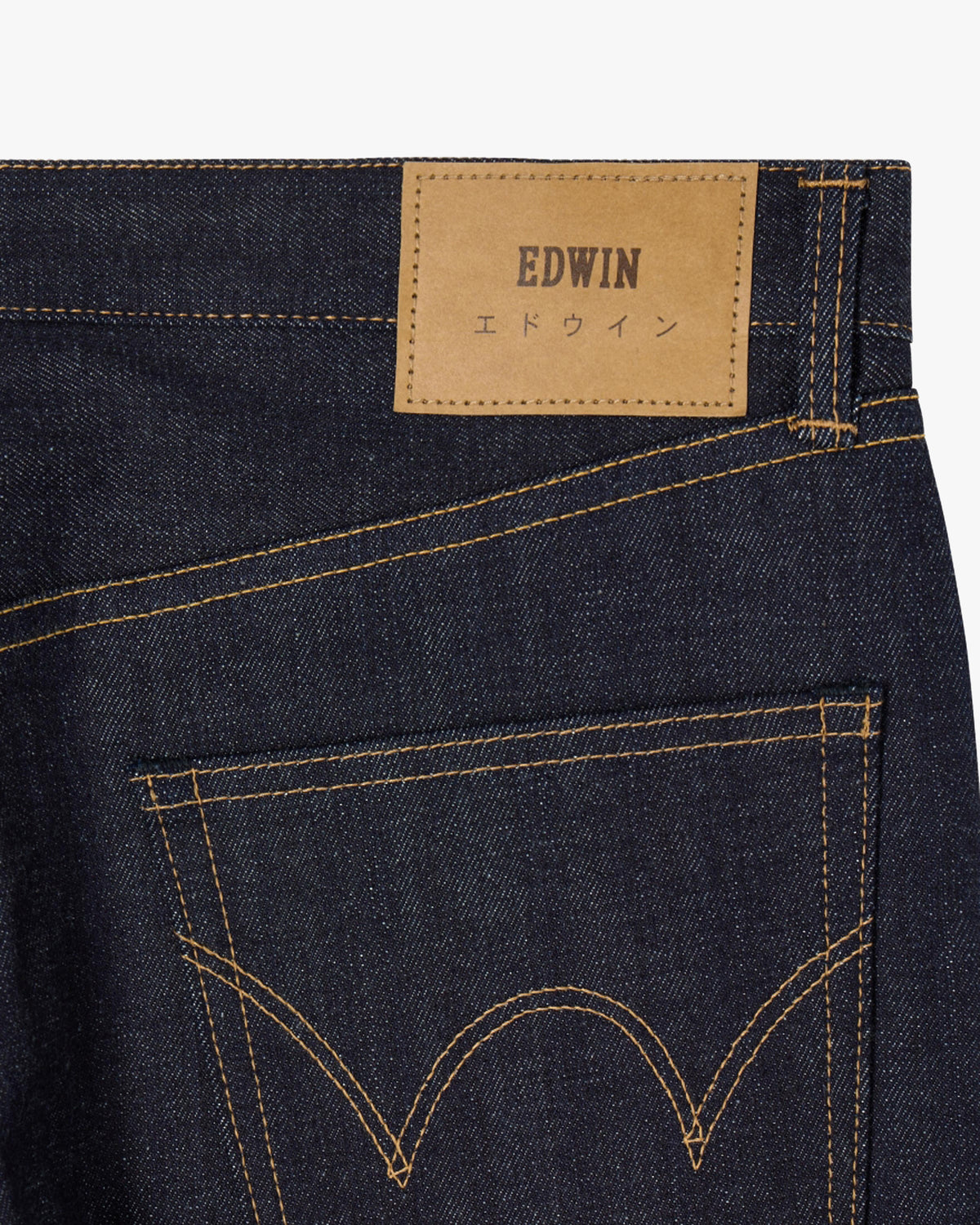 Edwin Made In Japan Regular Straight Mens Jeans - 14oz Kurabo Recycled Red Selvage Denim / Blue Unwashed | Edwin Jeans | JEANSTORE