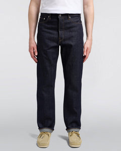 Edwin Made In Japan Regular Straight Mens Jeans - 14oz Kurabo Recycled Red Selvage Denim / Blue Unwashed