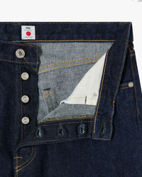 Edwin Made in Japan Loose Fit Mens Jeans - 14oz Kurabo Recycled Red Selvage Denim / Blue Rinsed | Edwin Jeans | JEANSTORE