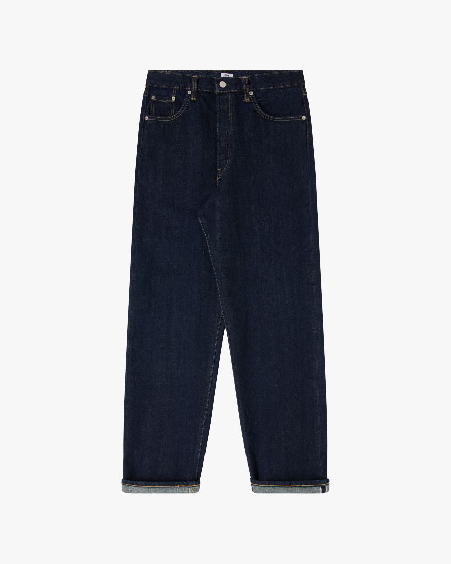 Edwin Made in Japan Loose Fit Mens Jeans - 14oz Kurabo Recycled Red Selvage Denim / Blue Rinsed | Edwin Jeans | JEANSTORE