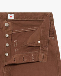 Edwin Made in Japan Loose Fit Mens Jeans - 14oz Kurabo Natural Red Selvage Denim / Brown Overdyed