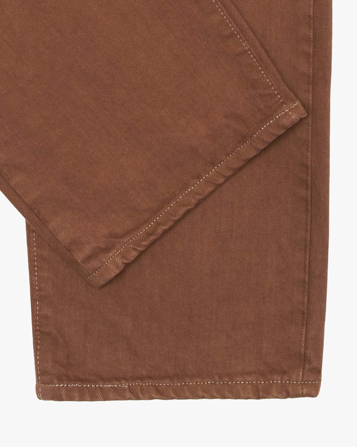Edwin Made in Japan Loose Fit Mens Jeans - 14oz Kurabo Natural Red Selvage Denim / Brown Overdyed