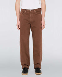 Edwin Made in Japan Loose Fit Mens Jeans - 14oz Kurabo Natural Red Selvage Denim / Brown Overdyed