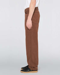 Edwin Made in Japan Loose Fit Mens Jeans - 14oz Kurabo Natural Red Selvage Denim / Brown Overdyed