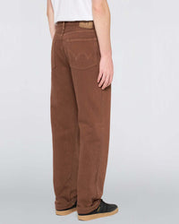 Edwin Made in Japan Loose Fit Mens Jeans - 14oz Kurabo Natural Red Selvage Denim / Brown Overdyed