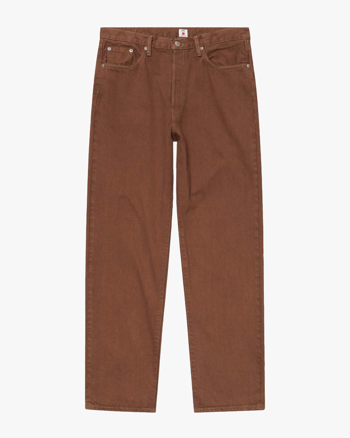 Edwin Made in Japan Loose Fit Mens Jeans - 14oz Kurabo Natural Red Selvage Denim / Brown Overdyed