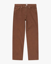 Edwin Made in Japan Loose Fit Mens Jeans - 14oz Kurabo Natural Red Selvage Denim / Brown Overdyed