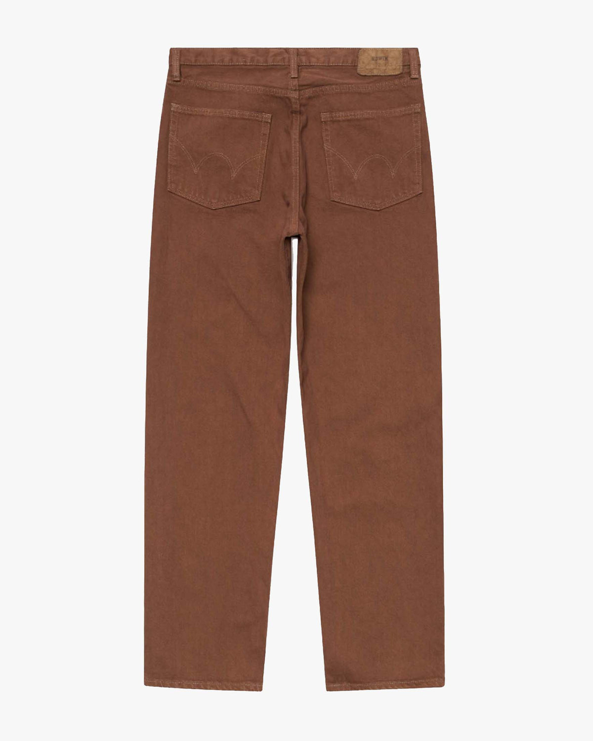 Edwin Made in Japan Loose Fit Mens Jeans - 14oz Kurabo Natural Red Selvage Denim / Brown Overdyed
