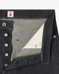 Edwin Made In Japan Loose Fit Mens Jeans - 13.5oz Kaihara Pure Indigo Rainbow Selvage Denim / Blue Unwashed | Edwin Jeans | JEANSTORE