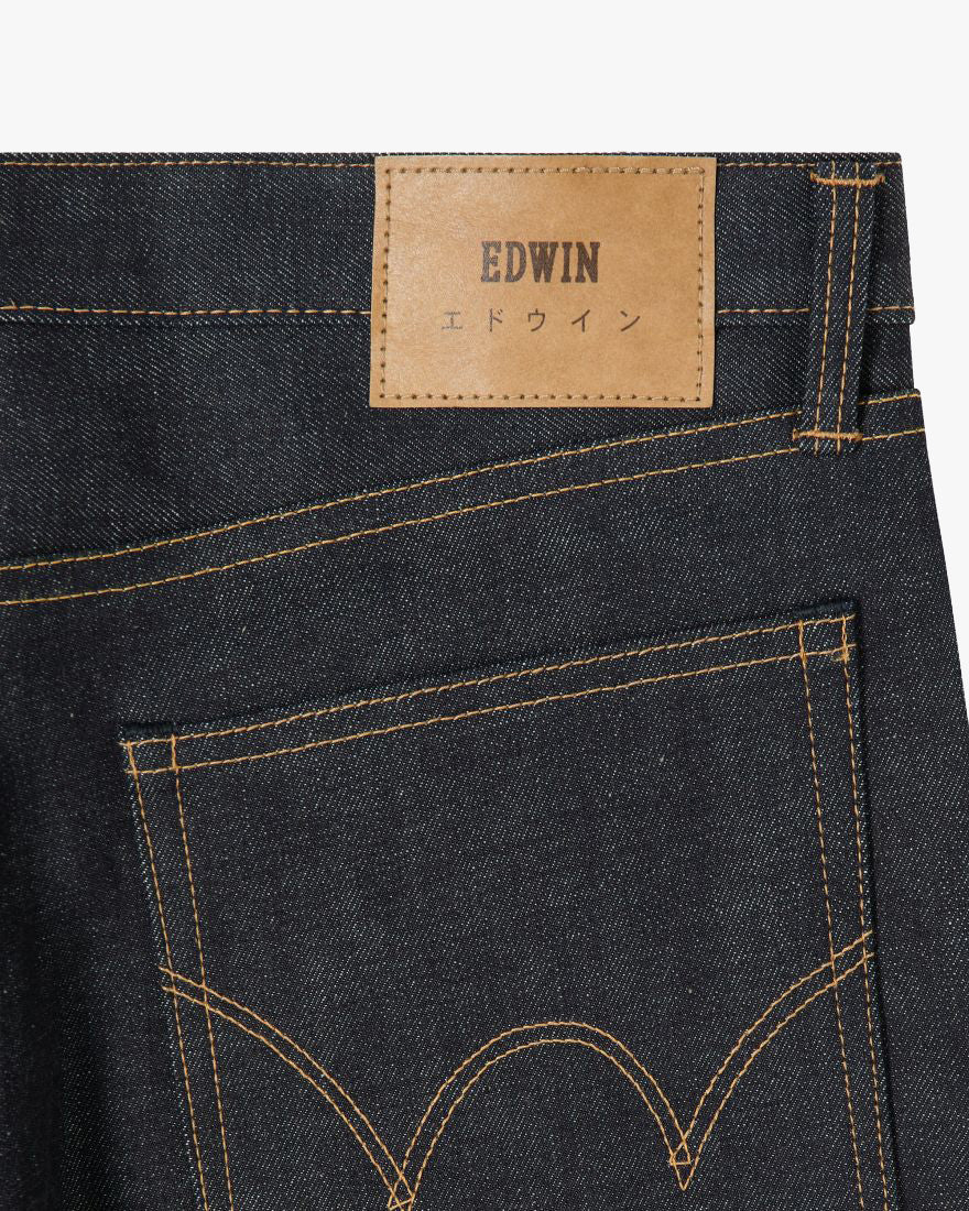 Edwin Made In Japan Loose Fit Mens Jeans - 13.5oz Kaihara Pure Indigo Rainbow Selvage Denim / Blue Unwashed | Edwin Jeans | JEANSTORE