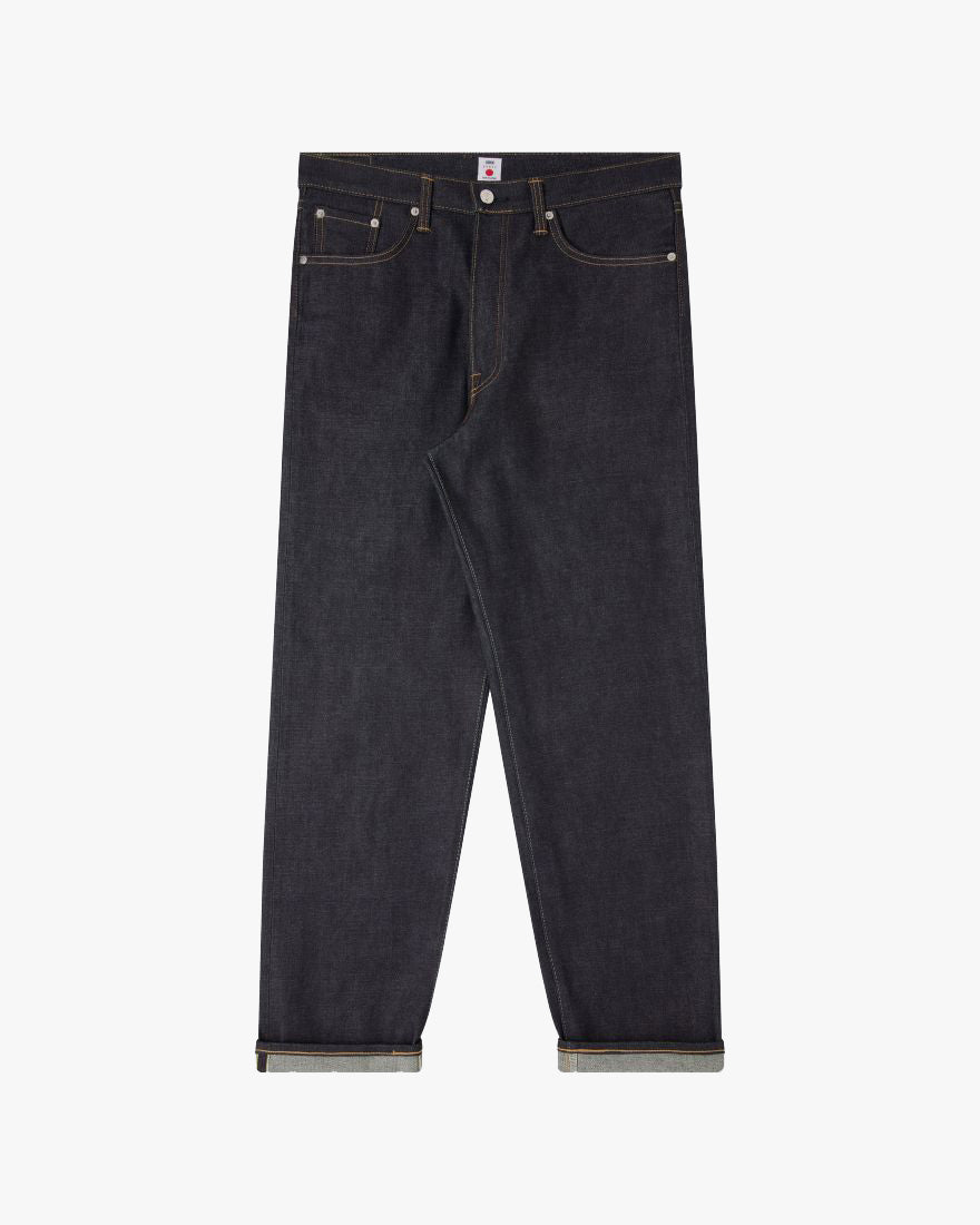 Edwin Made In Japan Loose Fit Mens Jeans - 13.5oz Kaihara Pure Indigo Rainbow Selvage Denim / Blue Unwashed | Edwin Jeans | JEANSTORE