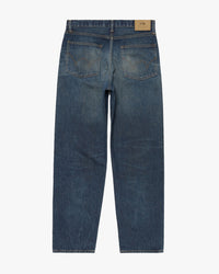 Edwin Made In Japan Loose Fit Mens Jeans - 13.5oz Kaihara Dark Pure Indigo Rainbow Selvage Denim / Blue Dark Used