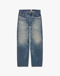 Edwin Made in Japan Loose Fit Mens Jeans - 10.5oz Kaihara Lightweight Red Selvage Denim / Blue Dark Used